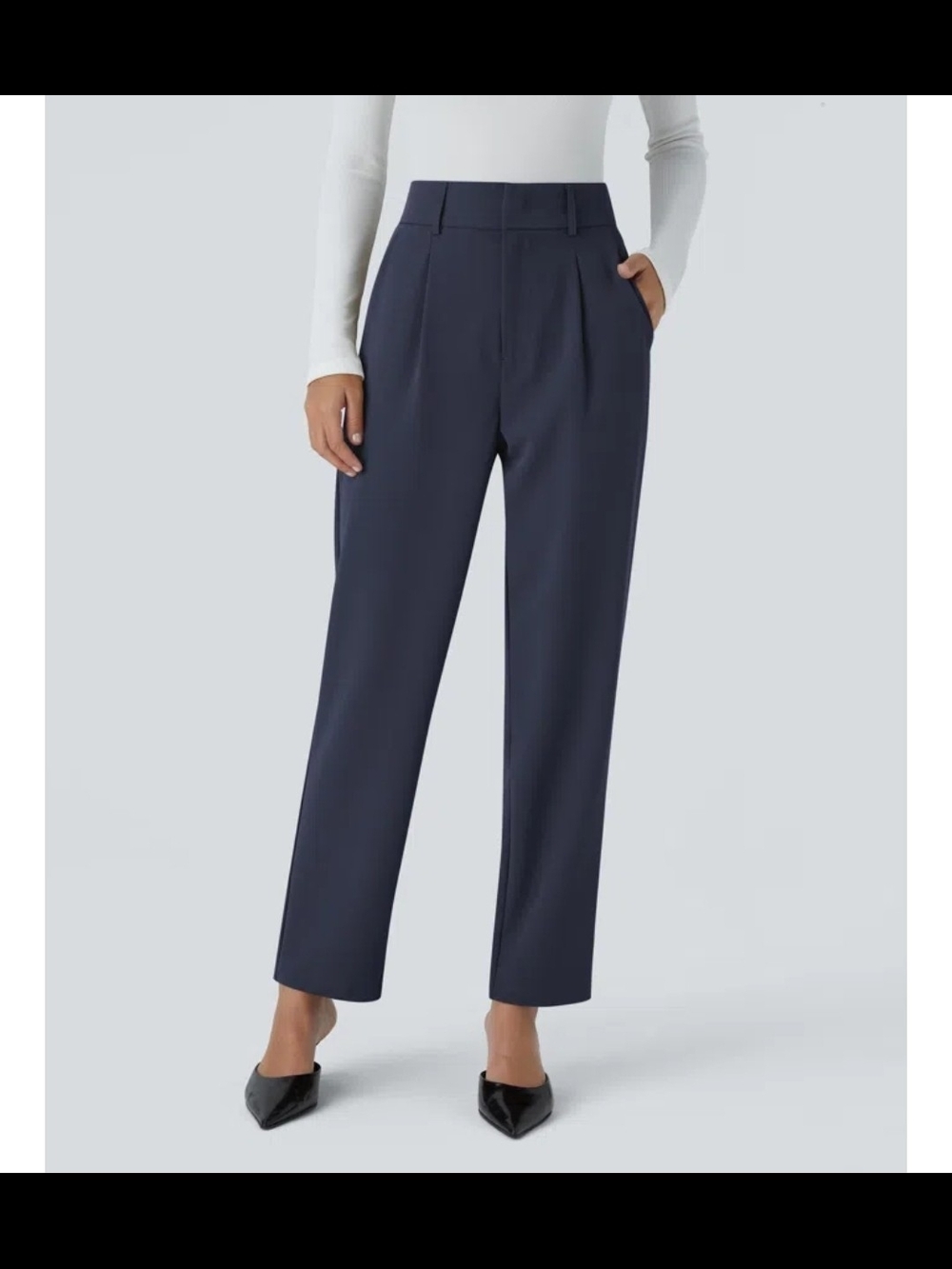 NWOT Halara Flex™ High Waisted Pocket Solid Work Tapered Pants XL Reg (202B8)